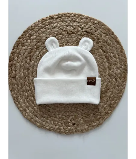 CZAPKA PRĄŻEK ŚMIETANKOWA